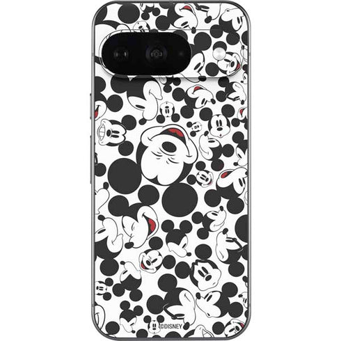 Disney Mickey Mouse Face Pattern Google Pixel 9 Skin